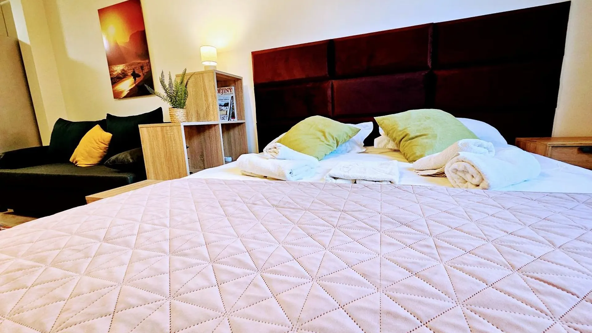 Apartment Live-Inn Prague 2 Bdr Family Suite For 1-8 Guests, 20 Mins To Center, Lift, Gym, Reception, Parking, Roof Terrace, Game & Party Czech Republic